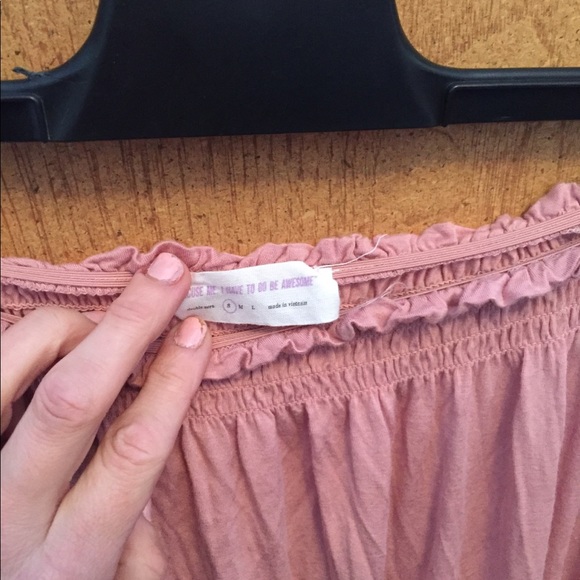 Pink Forever 21 Off the Shoulder Romper - Picture 5 of 5